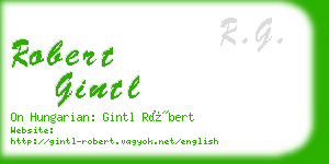 robert gintl business card